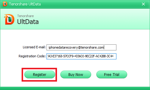 Tenorshare Registration Code