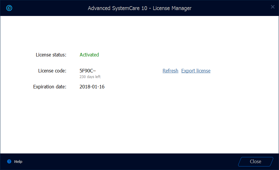advanced systemcare 10 serial key 2019