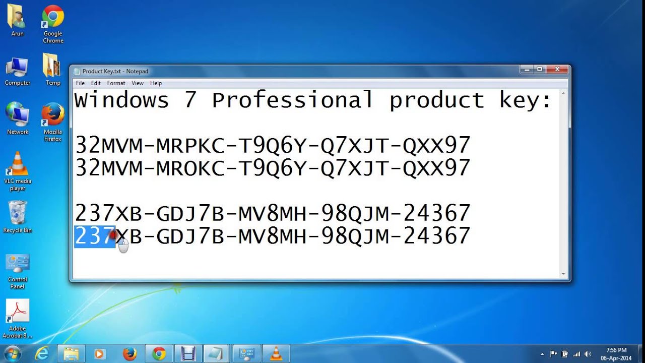 Windows 7 Professional Serial Key Crack